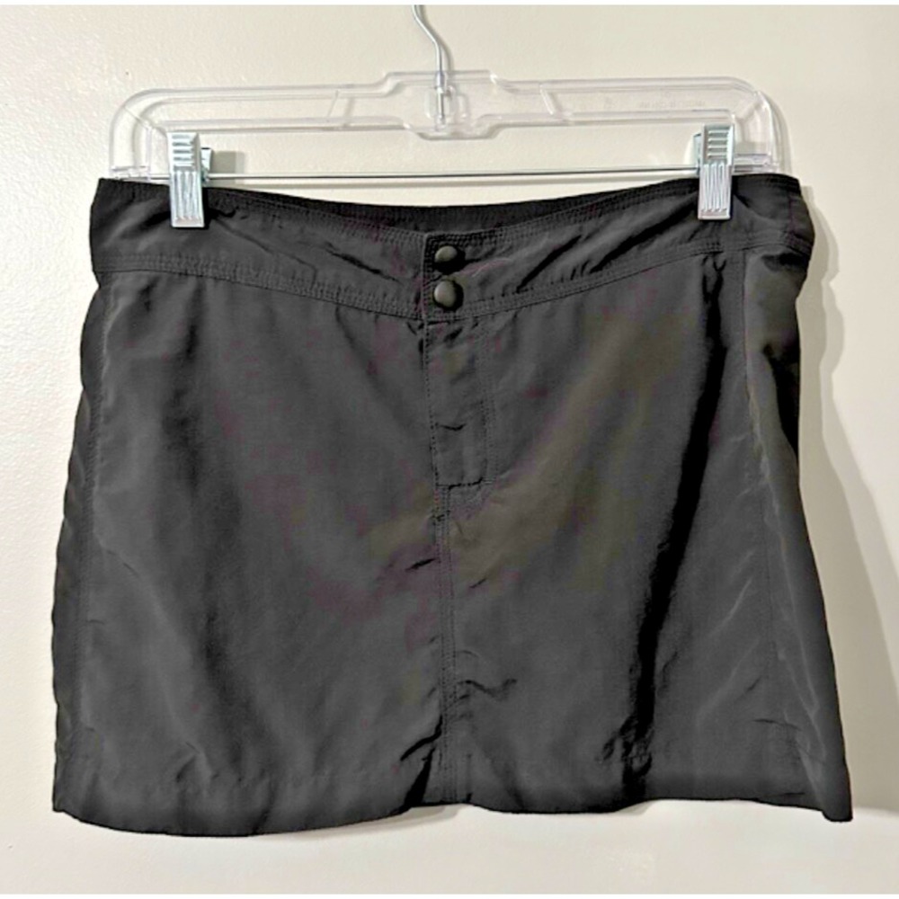 LL Bean Skirt‎ 100% Supplex Nylon Sport Womens Size 6 Black Short SPF Unlined